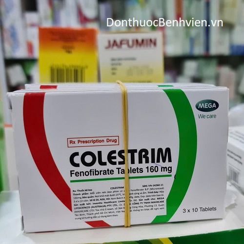 Viên nén bao phim Thuốc Colestrim 160mg