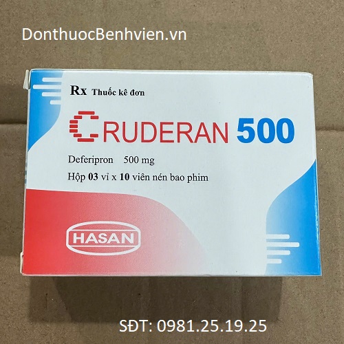 Viên nén bao phim Thuốc Cruderan 500mg Hasan