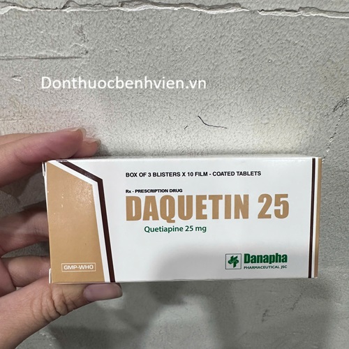 Viên nén bao phim Thuốc Daquetin 25mg