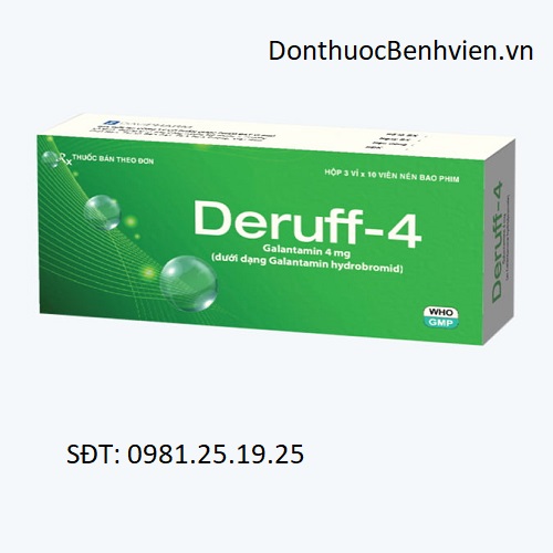 Viên nén bao phim Thuốc Deruff 4mg