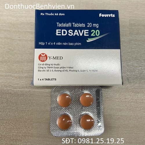 Viên nén bao phim Thuốc Edsave 20mg