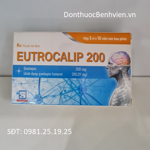 Viên nén bao phim Thuốc Eutrocalip 200mg