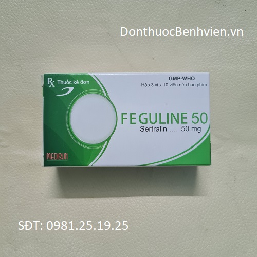 Viên nén bao phim Thuốc Feguline 50mg