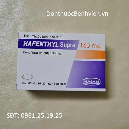 Viên nén bao phim Thuốc Hafenthyl Supra 160mg