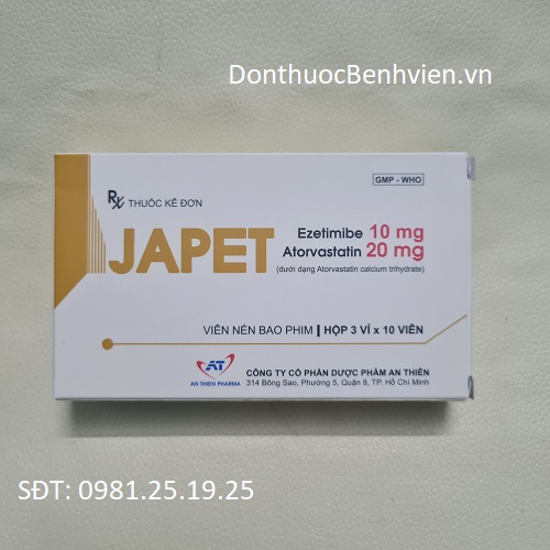 Viên nén bao phim Thuốc JAPET