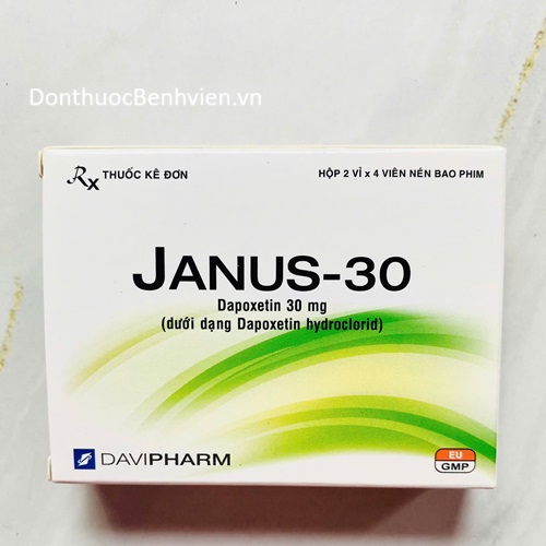 Viên nén bao phim Thuốc Janus-30 Davipharm
