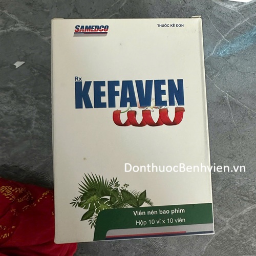 Viên nén bao phim Thuốc Kefaven
