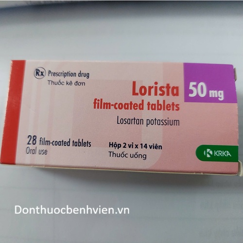 Viên nén bao phim Thuốc Lorista 50mg