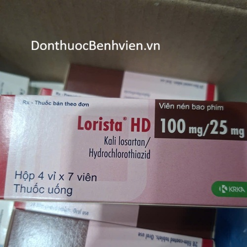 Viên nén bao phim Thuốc Lorista HD 100mg/25mg
