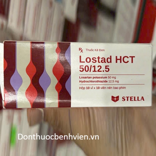 Viên nén bao phim Thuốc Lostad HCT 50mg/12.5mg