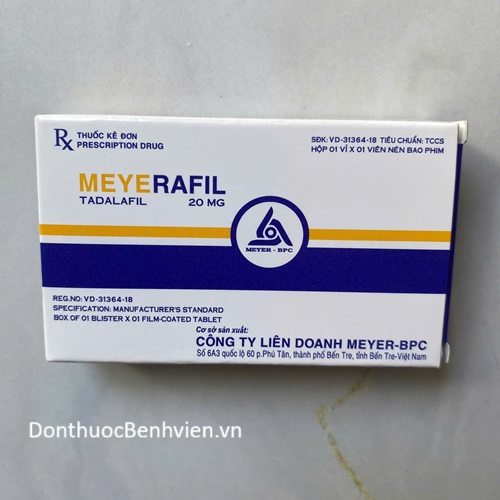Viên nén bao phim Thuốc Meyerafil 20mg