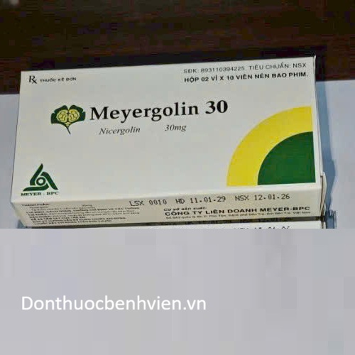 Viên nén bao phim Thuốc Meyergolin 30mg