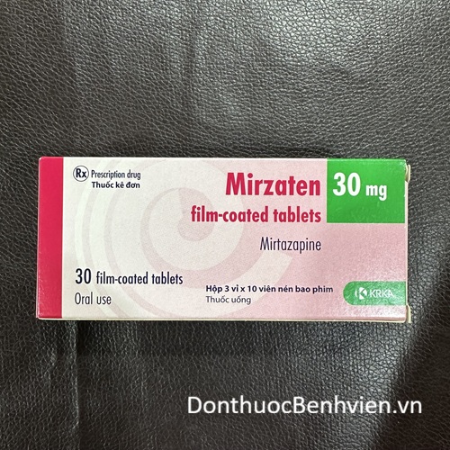 Viên nén bao phim Thuốc Mirzaten 30mg