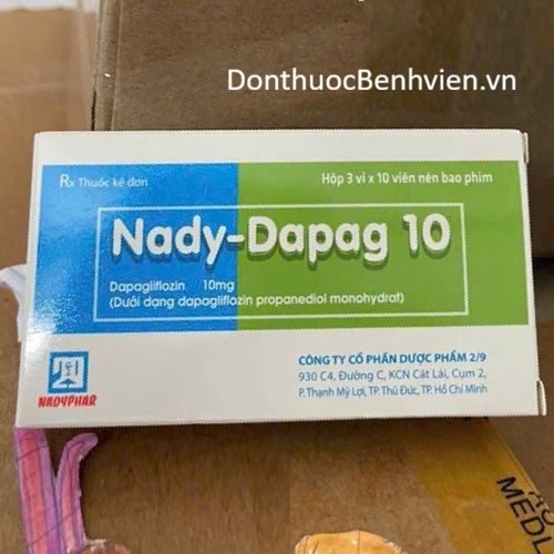 Viên nén bao phim Thuốc Nady-Dapag 10