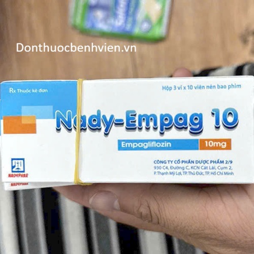 Viên nén bao phim Thuốc Nady-Empag 10