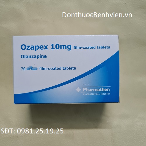 Viên nén bao phim Thuốc Ozapex 10mg