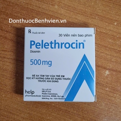 Viên nén bao phim Thuốc Pelethrocin 500mg