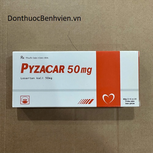Viên nén bao phim Thuốc Pyzacar 50mg