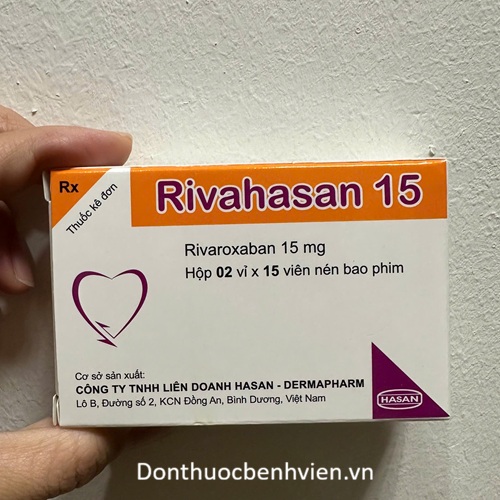 Viên nén bao phim Thuốc Rivahasan 15mg