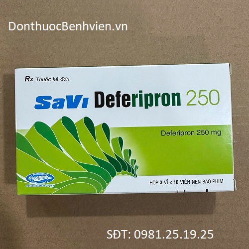 Viên nén bao phim Thuốc Savi Deferipron 250mg