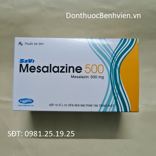 Viên nén bao phim Thuốc Savi Mesalazine 500mg