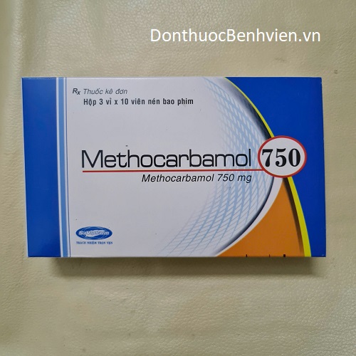Viên nén bao phim Thuốc Savipharm Methocarbamol 750