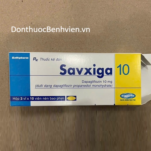 Viên nén bao phim Thuốc Savxiga 10mg