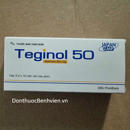 Viên nén bao phim Thuốc Teginol 50mg