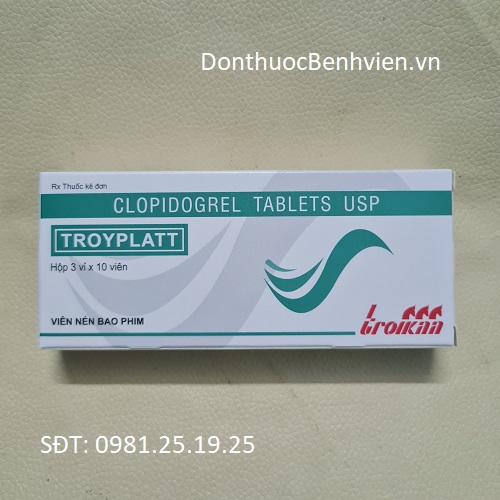 Viên nén bao phim Thuốc Troyplatt 75mg