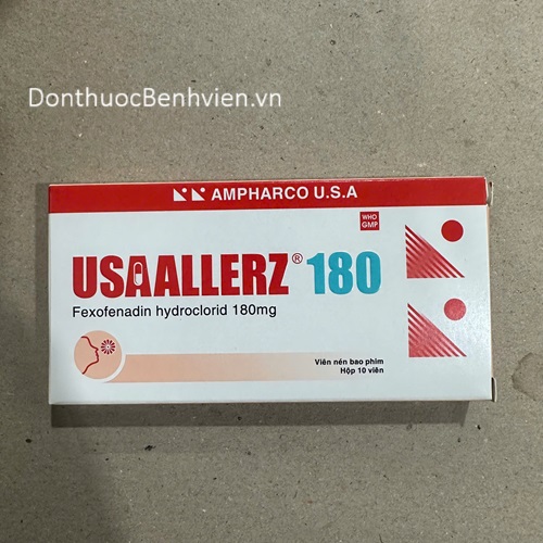 Viên nén bao phim Thuốc Usaallerz 180