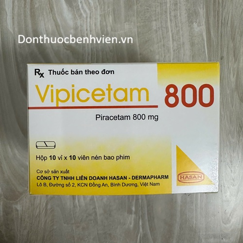 Viên nén bao phim Thuốc Vipicetam 800mg