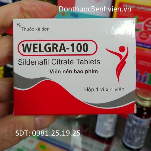 Viên nén bao phim Welgra 100mg