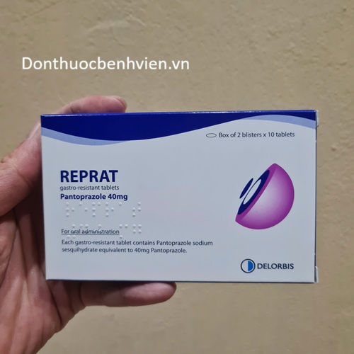 Viên nén bao tan trong ruột Thuốc Reprat 40mg