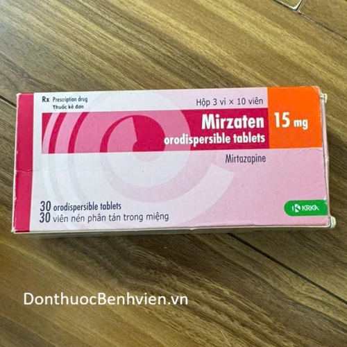 Viên nén phân tán trong miệng Mirzaten 15mg