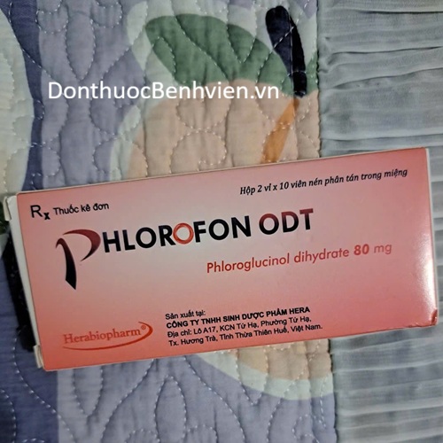 Viên nén phân tán trong miệng Thuốc Phlorofon ODT 80mg