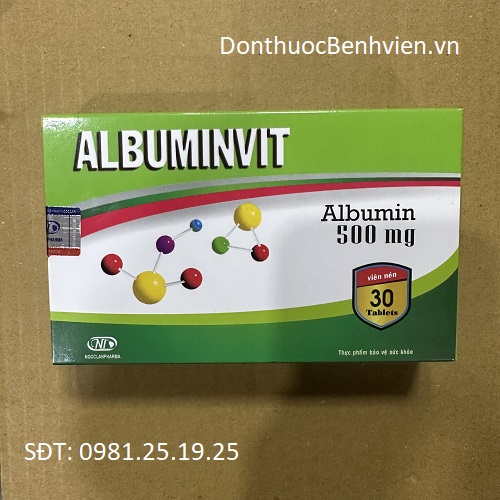 Viên nén uống Albuminvit Albumin 500mg