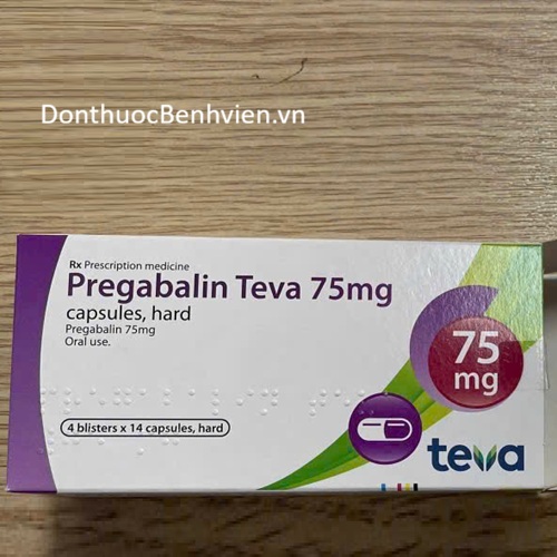 Viên nang Thuốc Pregabalin Teva 75mg