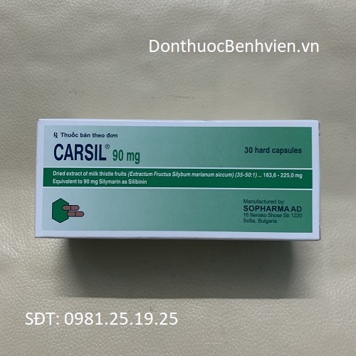Viên nang cứng Thuốc Carsil 90mg