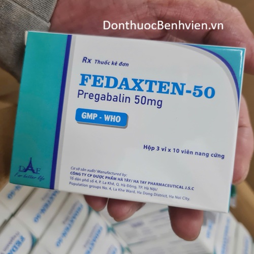 Viên nang cứng Thuốc Fedaxten 50mg