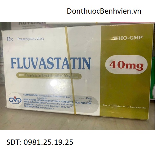 Viên nang cứng Thuốc Fluvastatin 40mg MD