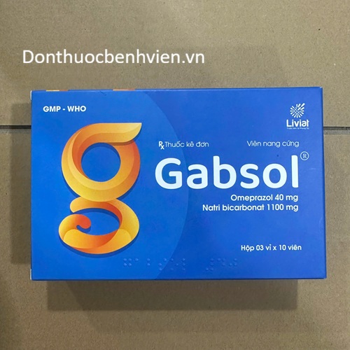 Viên nang cứng Thuốc Gabsol 40mg1100mg