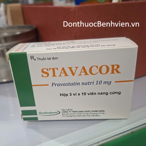 Viên nang cứng Thuốc Stavacor 10mg