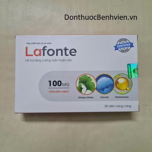 Viên nang cứng bổ não Lafonte Citicolin 100mg