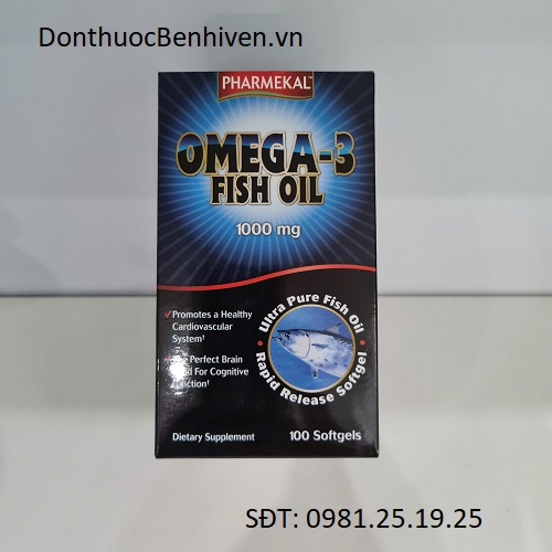 Viên nang mềm Pharmekal Omega-3 Fish Oil 1000mg