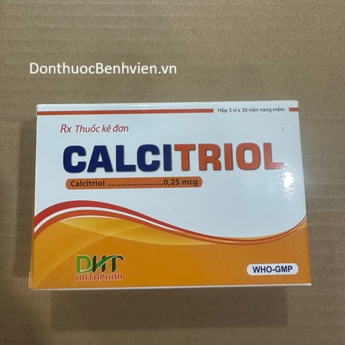 Viên nang mềm Thuốc Calcitriol DHT 0.25mcg