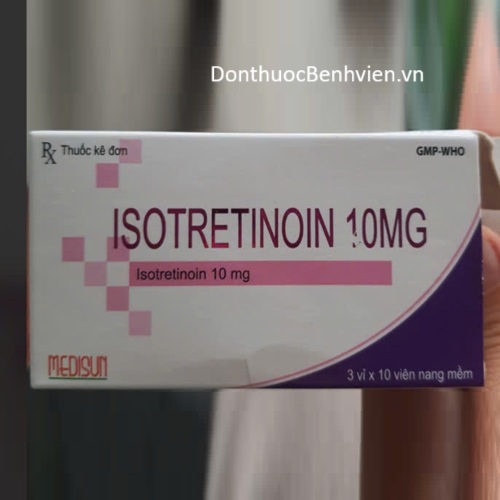 Viên nang mềm Thuốc Isotretinoin 10mg Medisun