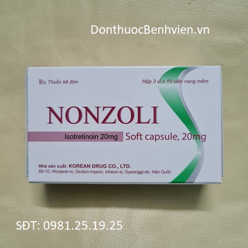 Viên nang mềm Thuốc Nonzoli 20mg