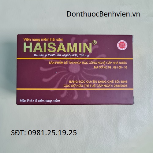 Viên nang mềm hải sâm Haisamin 200mg