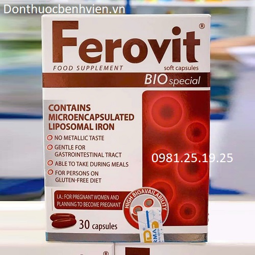 Viên nang mềm uống Ferovit Bio Special