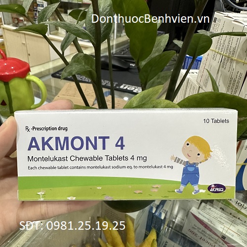 Viên nhai Thuốc Akmont 4mg